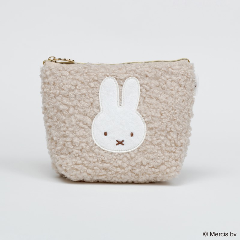 Miffy BOA 台形ポーチ/ベージュ